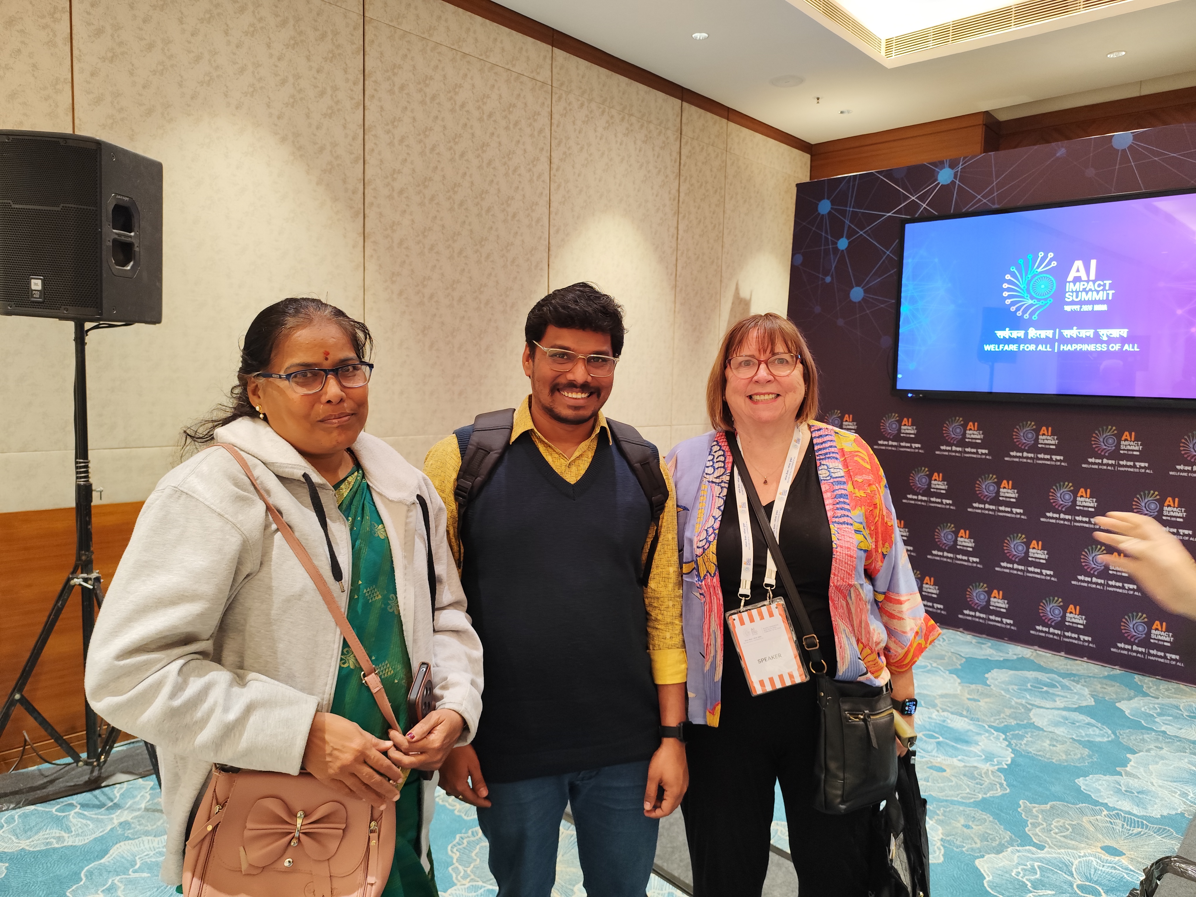 India-AI Impact Summit 2026 - Prof. Santhosh with Prof. Dame Wendy Hall, APRIL AI Hub